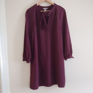 H&M Burgundy Dress